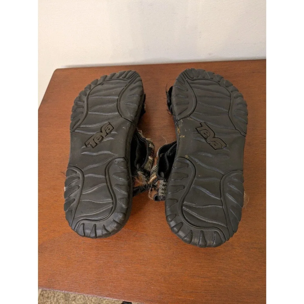 Teva Women's Sandals Brown Gray Adjustable Hook & Loop Straps Size 7.5/8. - Picture 6 of 7
